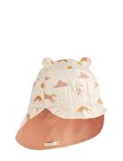 Gorm Reversible Sun Hat With Ears Beige Liewood