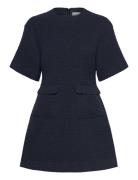 Rayna Boucle Mini Dress Navy Malina