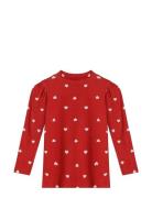 Kelly Puff Ls Blouse Red Fliink