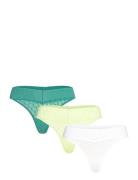 Low Rise Thong 3Pk Patterned Calvin Klein