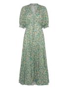 Cotton Party Maxi Dress Green By Ti Mo
