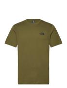 M Ss Simple Dome Tee Khaki The North Face
