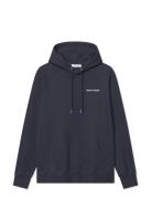 Wwfred Hoodie Chest Print Navy WOOD WOOD