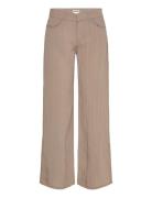 Loose Crinkle Trousers Beige Weekday