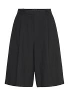 Linen-Blend Suit Bermuda Shorts Black Mango