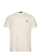 Crew Neck T-Shirt Cream Fred Perry