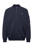Double-Knit Bomber Jacket Blue Polo Ralph Lauren