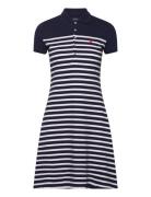 Striped Stretch-Mesh Polo Shirtdress Navy Polo Ralph Lauren