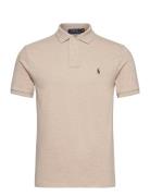 Slim Fit Mesh Polo Shirt Beige Polo Ralph Lauren