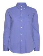 End-On-End Stretch Slim Fit Cotton Shirt Blue Polo Ralph Lauren