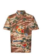 Classic Fit Tropical Linen-Cotton Polo Patterned Polo Ralph Lauren