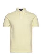 Custom Slim Mineral-Dyed Mesh Polo Shirt Yellow Polo Ralph Lauren