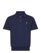 Loopback Fleece Polo-Collar Sweatshirt Navy Polo Ralph Lauren