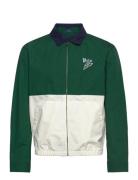 The Bayport Color-Blocked Poplin Jacket Green Polo Ralph Lauren
