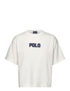 Logo Cotton Jersey Crewneck Tee White Polo Ralph Lauren