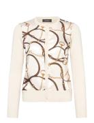 Belting-Print Cotton-Blend Cardigan Cream Lauren Ralph Lauren