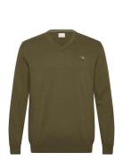 Classic Cotton V-Neck Green GANT