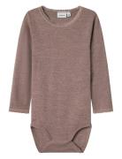 Nmfwang Wool Needle Ls Body Solid Pink Name It