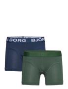 Cotton Stretch Boxer 2P Navy Björn Borg