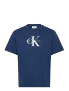 Ss Hero Monologo Tee 20S Blue Calvin Klein Jeans