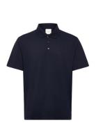 Ss Stripe Strech Jacquard Polo Navy Calvin Klein