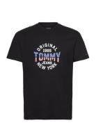 Tjm Reg Usa Circle Graph Ss Tee Black Tommy Jeans