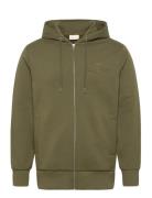 Reg Tonal Shield Full Zip Hoodie Khaki GANT