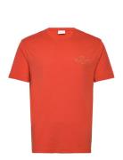 Reg Tonal Shield Ss T-Shirt Orange GANT