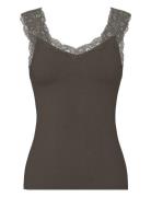 Pcbarbera Lace Top Jrs Noos Bc Brown Pieces