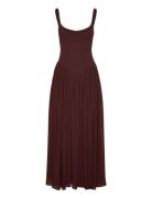 Briann Maxi Dress Brown Bardot