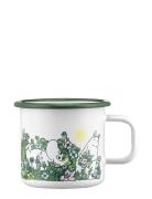 Moomin Enamel Mug In The Garden 3,7Dl White Muurla