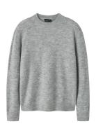 Nlmlodett Ls O-Neck Knit Grey LMTD