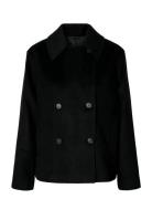 Slfalma Wool Blend Jacket Noos Black Selected