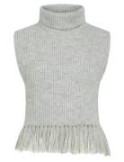 Vizariah High Neck Poncho/Ka Grey Vila