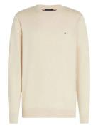 Pima Org Ctn Cashmere Crew Neck Cream Tommy Hilfiger