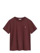 Reg Shield Ss T-Shirt Patterned GANT