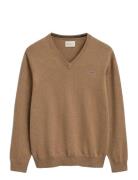 Classic Cotton V-Neck Beige GANT