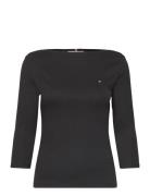 Slim Cody Boat-Nk 3/4Slv Black Tommy Hilfiger