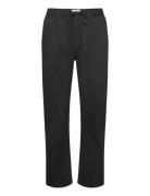 Akjan Cotton Pleat Ela Pants Black Anerkjendt