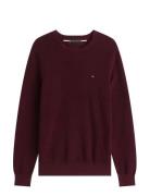Essential Structure Crew Neck Burgundy Tommy Hilfiger