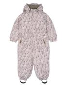 Polyester Junior Suit - Aop Floral Grey Mikk-line