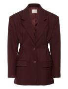 Gzpaula Waist Blazer Burgundy Gestuz