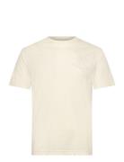 Reg Tonal Shield Ss T-Shirt Cream GANT