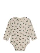 Body Ls Rib Aop Cream En Fant