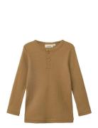 Nmnnoel Neb Wool Ls Slim Top Lil Beige Lil'Atelier