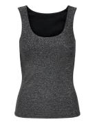 Onlea Glitter S/L 2-Ways Top Jrs Noos Black ONLY