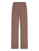 Rwfreya Mw Straight Trousers Brown Rosemunde