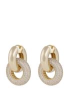 Liz Double Ring Crystal Ear G/Clear - Gold SNÖ Of Sweden