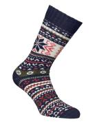 Winter Alpaca Star 1-Pack Navy Alpacasocks&Co