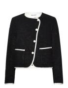 Nylah Wool Blend Jacket Black Malina